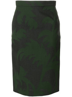 leaf print pencil skirt Vivienne Westwood