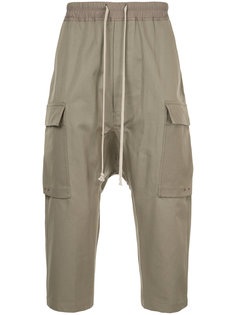 укороченные брюки  с заниженной проймой Rick Owens