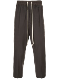 укороченные брюки  с заниженной проймой Rick Owens