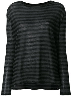 striped long sleeved T-shirt Majestic Filatures