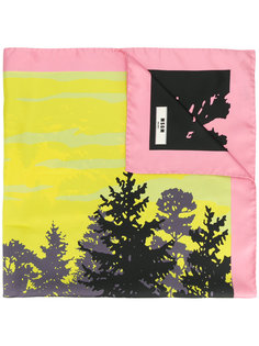 forest print scarf  MSGM