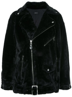 faux fur biker jacket G.V.G.V.