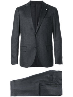 деловой костюм в тонкую полоску Lardini