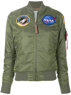куртка MA-1 Nasa с заплатками Alpha Industries