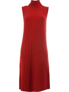 платье без рукавов в рубчик  Maison Margiela