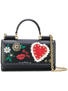 декорированная мини сумка Von Dolce &amp; Gabbana