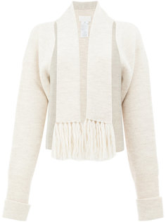 приталенный кардиган с бахромой  Maison Margiela