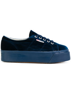platform velvet sneakers Superga