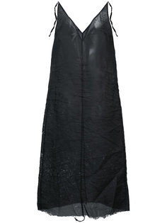 прозрачное платье с необработанными краями Yang Li