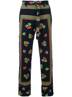 укороченные брюки с цветами Sacai