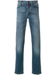 прямые брюки с выцветшим эффектом Kiton