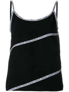 logo prints cami top Versus