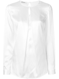 блузка с длинными рукавами и вырезом капелькой  Dondup