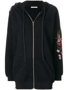 embroidered floral zipped sweater Amen Amen.