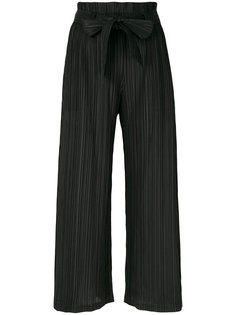 pleated palazzo trousers Pleats Please By Issey Miyake