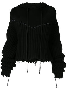 oversized sleeves knitted hoodie Unravel Project