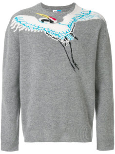 джемпер с заплаткой в виде птицы Kenzo