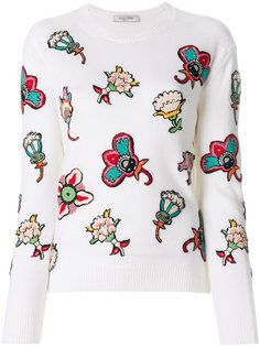 джемпер с вышивкой Popflowers Valentino