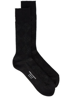 носки с ромбовидным узором Comme Des Garçons Homme Plus