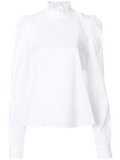 блузка с воротником с рюшами Frame Denim