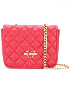 стеганая сумка на плечо Love Moschino
