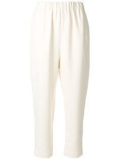 elastic waistband cropped trousers Enföld