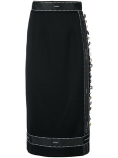юбка с лентой из пуговиц Dolce &amp; Gabbana
