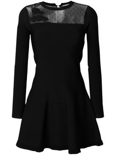 короткое платье с цветочной вышивкой Red Valentino