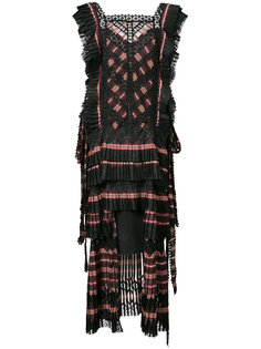 striped tiered dress Zimmermann