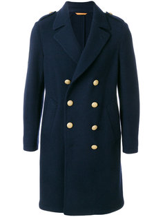 длинное двубортное пальто Lardini