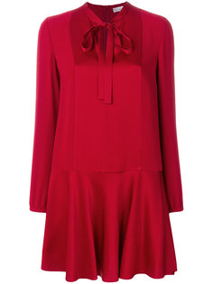 короткое платье с завязкой на вороте  Red Valentino