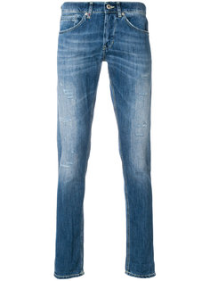 джинсы скинни с потертой отделкой Dondup