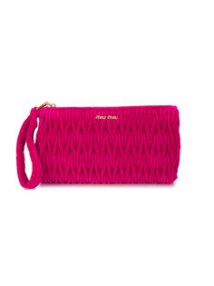 бархатный клатч Miu Miu