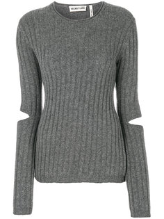 arm slits ribbed jumper Helmut Lang