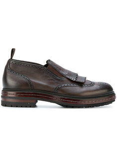 броги с бахромой Santoni