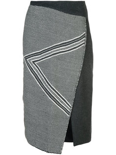 asymmetric pattern skirt Voz