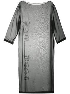 платье шифт  с принтом-логотипом Zambesi