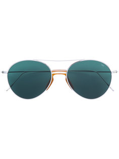 солнцезащитные очки-авиаторы закругленной формы Eyevan7285