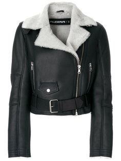 cropped shearling lined jacket Filles A Papa