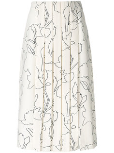 плиссированная юбка Carven