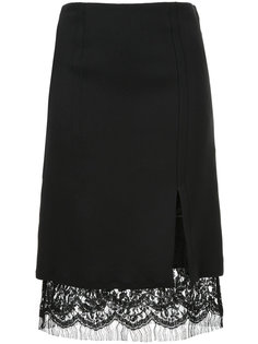 lace embroidered pencil skirt Giambattista Valli