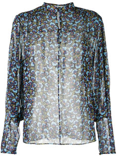 Sheer Pansy print blouse Mary Katrantzou