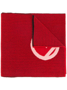 шарф с нашивкой логотипа Fendi
