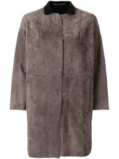 пальто со вставками с заниженной линией плеч  Salvatore Santoro