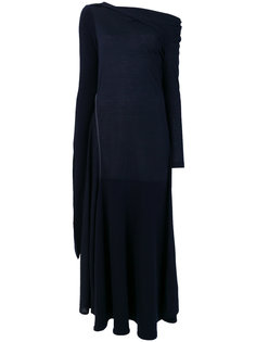 платье с открытыми плечами и прямым вырезом  Victoria Beckham