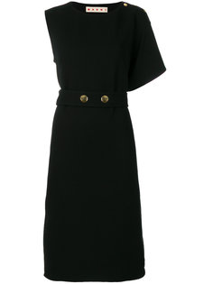 платье с асимметричными рукавами Marni