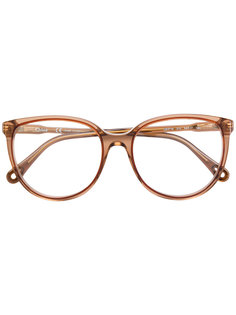 очки в круглой оправе Chloé Eyewear