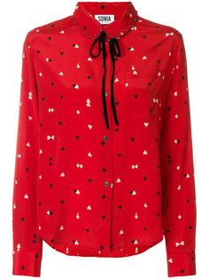 блузка с игральными картами  Sonia By Sonia Rykiel