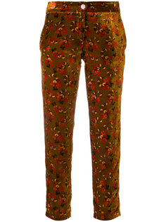 укороченные брюки с цветочным принтом Roseanna