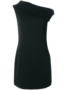 платье с асимметричным воротом  Helmut Lang